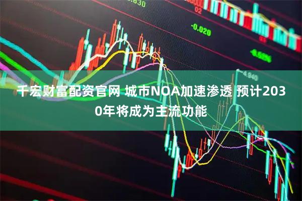 千宏财富配资官网 城市NOA加速渗透 预计2030年将成为主流功能